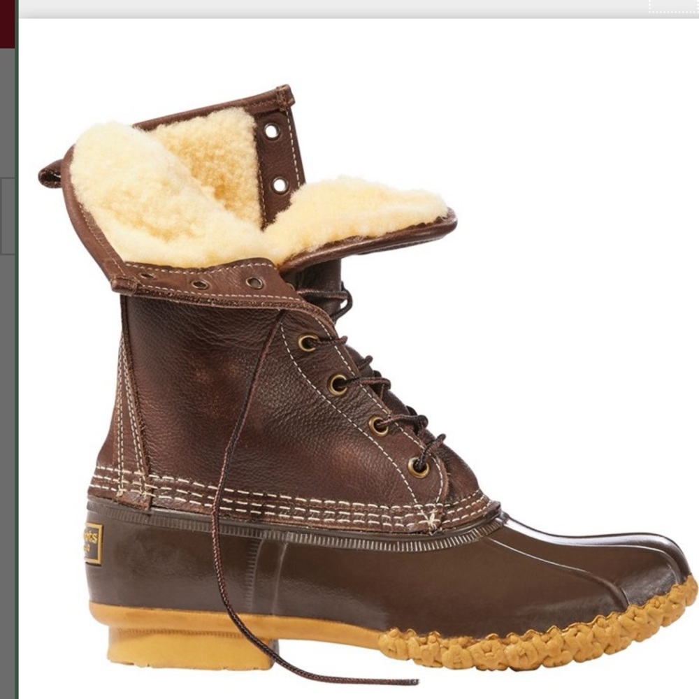 L.L. Bean Boots Shearling-Lined